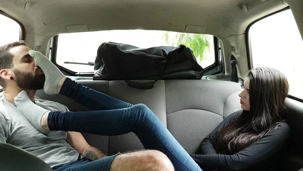 Smelling My Socks And Worship My Feet In The Car with Emily Foxx HD [Footjob Virgin, Hot Leg] (2023 | Mp4)