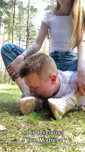 Dominating My Little Loser Slave In The Woods While Hiking with RUSSIAN YOUNG GODDESS HD [Cock Feet, Cum Legs] (2023 | Mp4)