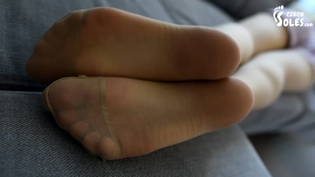Smelly Pantyhose Are Paying For Her Rent with Czech Soles HD [Amatari Foot, Long legs] (2023 | Mp4)