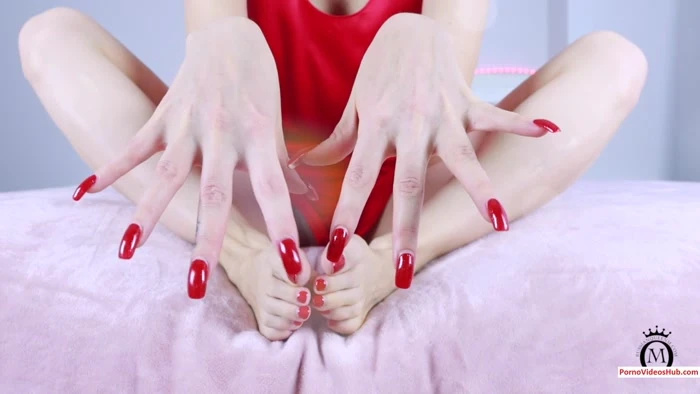 Red Mani and Pedi with Russian Queen M HD [Hairy Legs, Coeds Foot] (2023 | Mp4)