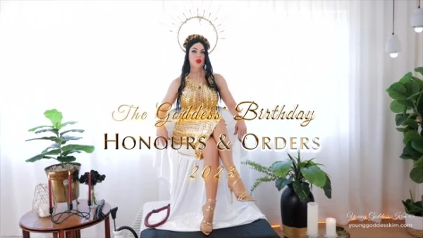The Goddess Birthday - Honours and Orders with Young Goddess Kim UltraHD/4K [Nice Legs, Extreme Foot] (2023 | MPEG-4)